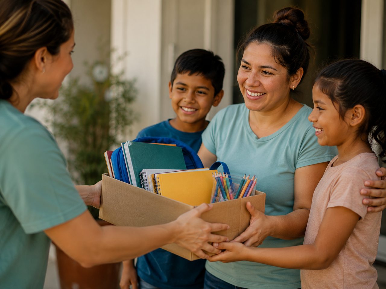 A family supported and encouraged by the ministry.
